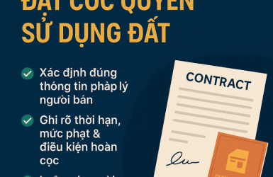 KINH NGHIỆM KÝ KẾT HỢP ĐỒNG ĐẶT CỌC ĐỂ CHUYỂN NHƯỢNG QUYỀN SỬ DỤNG ĐẤT